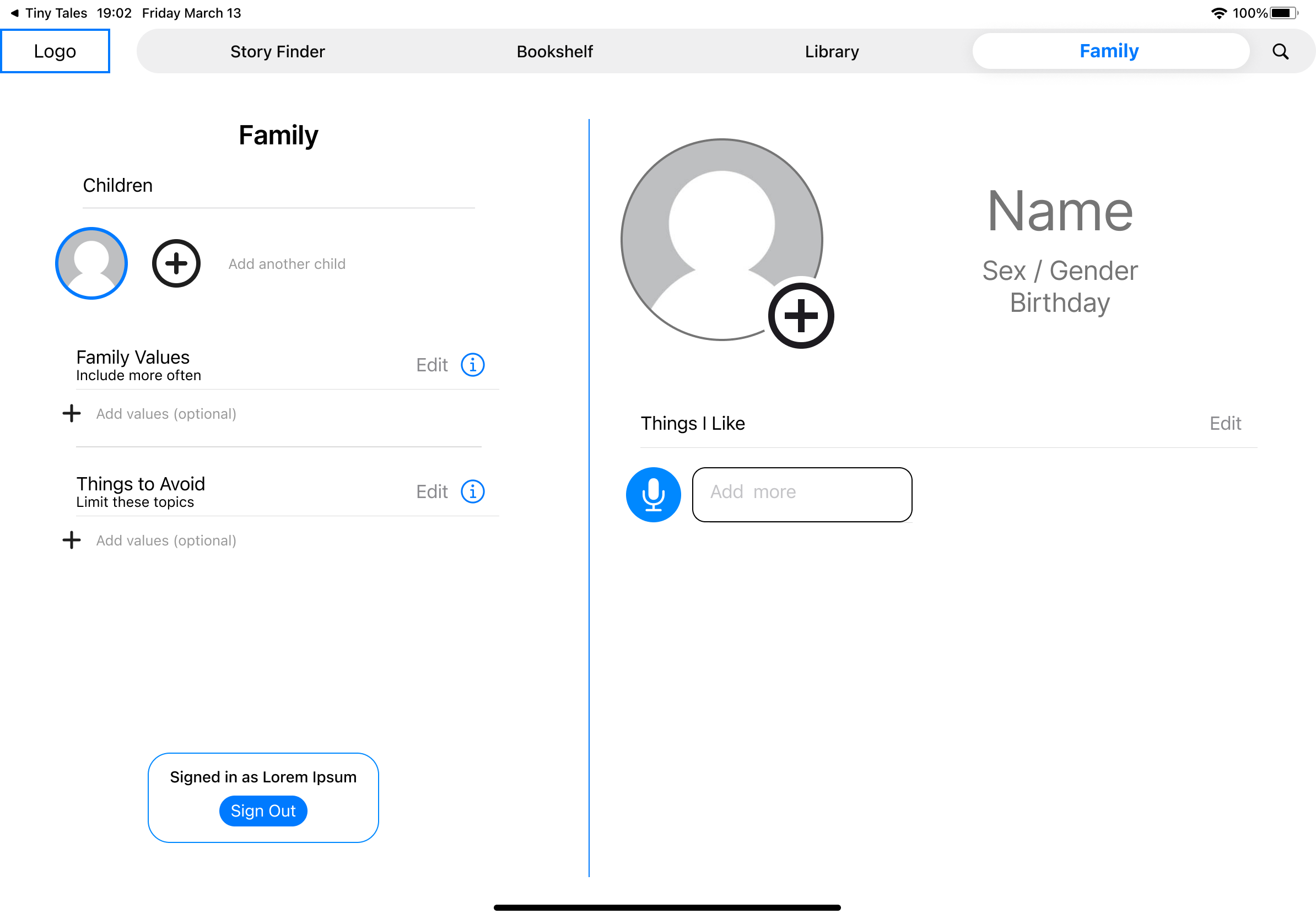 Family Tab V1